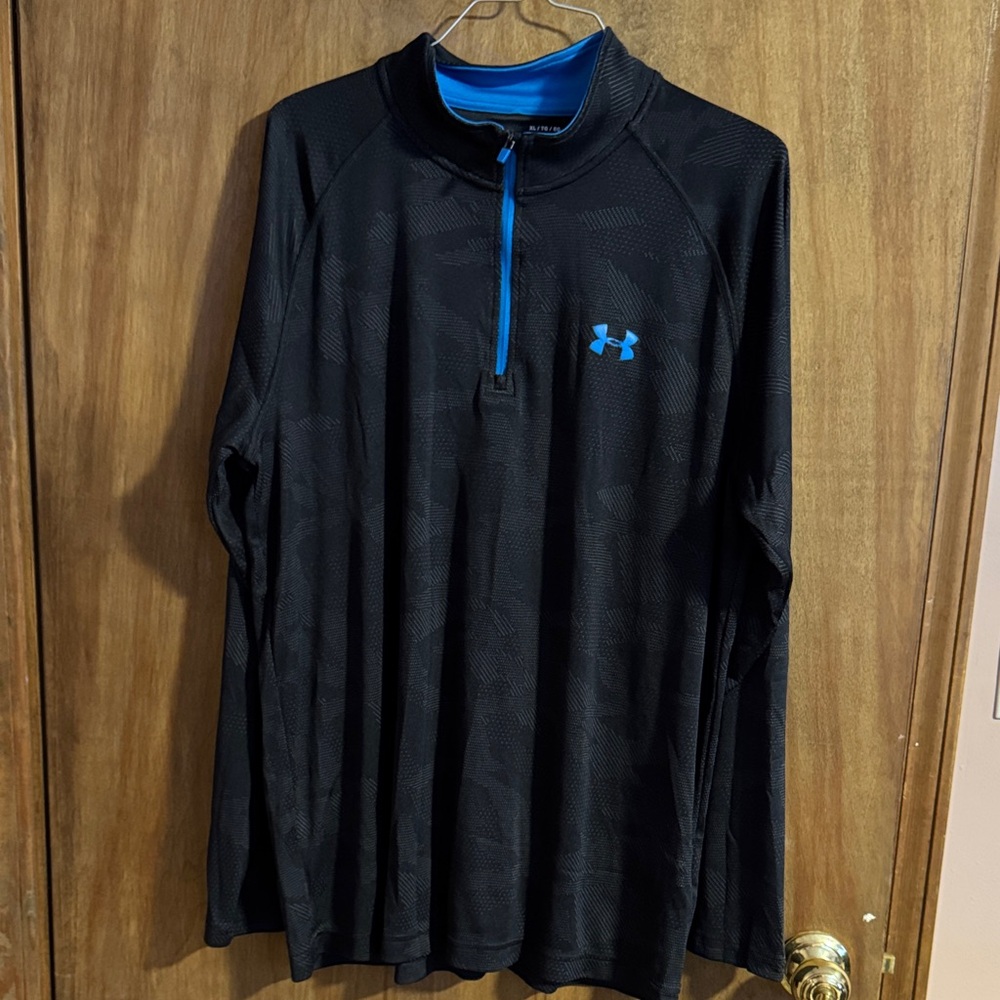 Under Armour Black Pullover with Blue Details